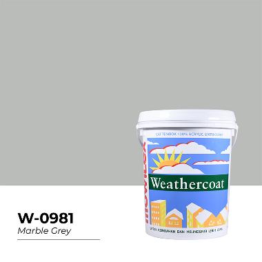 Mowilex Weathercoat Cat Tembok Eksterior [20 L] READY MIX Marble Grey -
