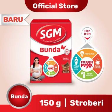 Promo Harga SGM Bunda Susu Ibu Hamil & Menyusui Stroberi 150 gr - Blibli