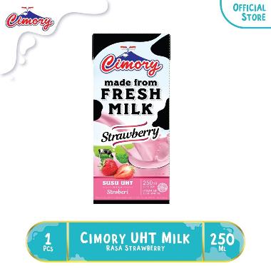 Promo Harga Cimory Susu UHT Strawberry 250 ml - Blibli