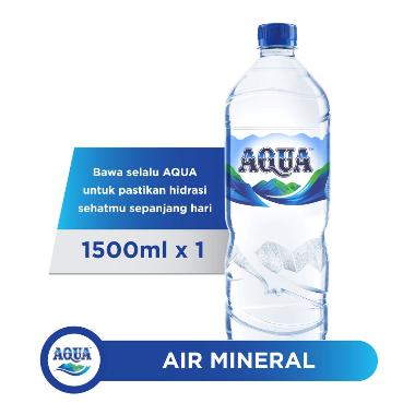 AQUA Air Mineral [1500 mL] per dus isi 12 botol