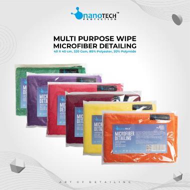 Nanotech Protection Kain Microfiber Detailing Premium Quality [40x40 cm / 320 GSM] merah maroon