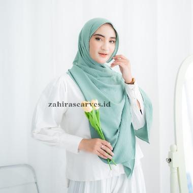 Hijab Pashmina Crinkle Airflow / Kerudung Pashmina / Jilbab Pashmina / Fashion Muslim HITAM