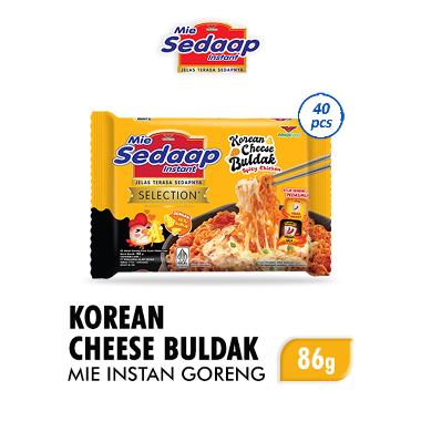 Sedaap Mie Korean Cheese Buldak [40 Pcs x 86 gr]