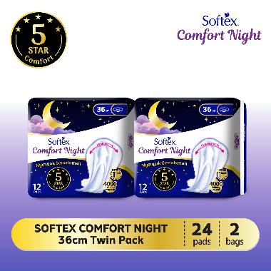 Promo Harga Softex Comfort Night Wing 36cm 12 pcs - Blibli