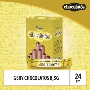 Promo Harga Chocolatos Wafer Roll Cokelat per 24 pcs 8 gr - Blibli