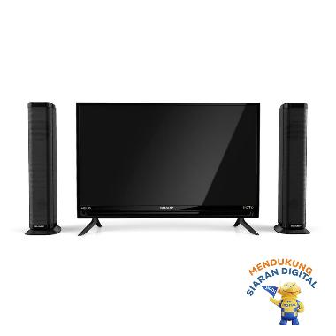 SHARP 2T-C32BB1i-TB LED TV - Hitam [32 Inch] hitam -