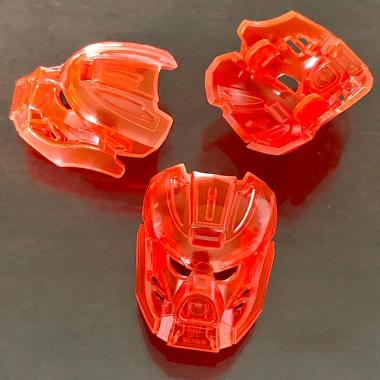 LEGO PARTS 19052trno - Bionicle Kanohi Mask of Fire Trans-Neon Blocks & Stacking Toys - Orange
