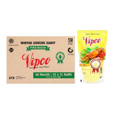 VIPCO Minyak Goreng 1 L [12 Pcs/ 1 Karton]