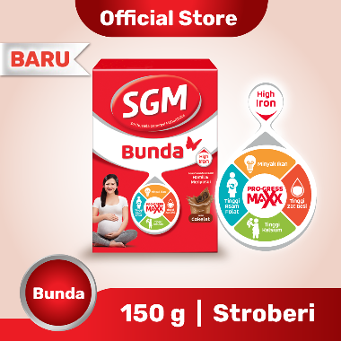 Promo Harga SGM Bunda Susu Ibu Hamil & Menyusui Stroberi 150 gr - Blibli