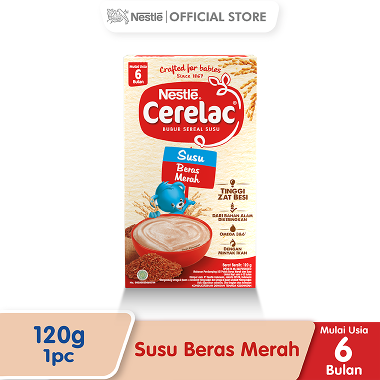 Nestle Cerelac Susu Beras Merah Makanan Bayi 120 g