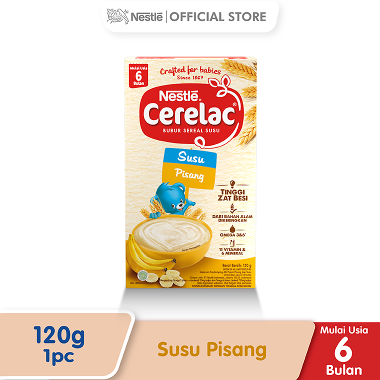 Nestle Cerelac Susu Pisang Makanan Bayi 120 g