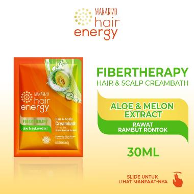 Makarizo Hair Energy Fibertherapy Hair & Scalp Creambath Aloe & Melon [30 mL]