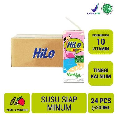 Promo Harga Hilo Susu UHT School Vanilla VegiBeri 200 ml - Blibli