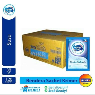 Frisian Flag Susu Kental Manis 38 g [120 Sachet/ 1 Karton]