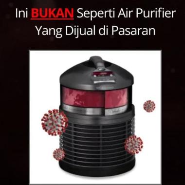 FILTERQUEEN Defender Cleaner Air Purifier hitam mengkilap
