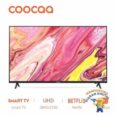 Coocaa 50S3N Smart LED TV [50 Inch/ 4K/ Netflix + Youtube] Unit Only BLACK -
