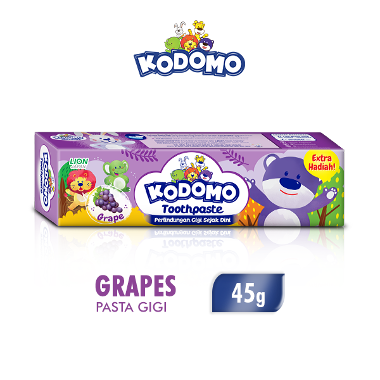 Kodomo Toothpaste Tube Grape Pasta Gigi Anak 45 g