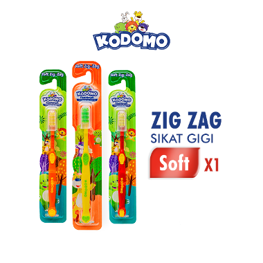 Kodomo Toothbrush Zigzag Sikat Gigi Anak Random
