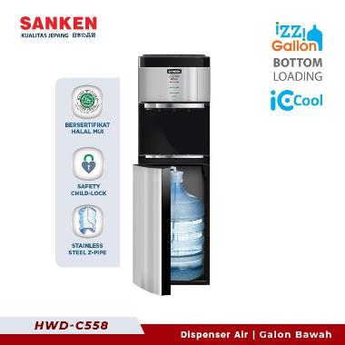 Sanken HWD-C558IC Dispenser IC Cool Galon Bawah Bottom Loading