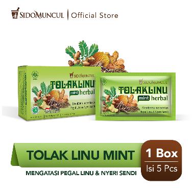 SIDOMUNCUL Tolak Linu Mint Cair Dus 5's Obat Herbal - Pegal Linu Nyeri Sendi