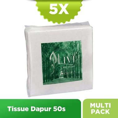 Livi Evo Splash Premium Napkin Dinner Ede Embossed Tissue [50 sheets / 5 pcs] -