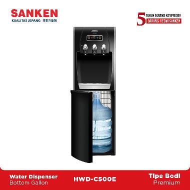Sanken HWD-C500E Dispenser Galon Bawah Bottom Loading Kompresor