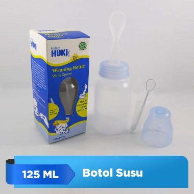 Huki Weaning Bottle + Spoon BPA Free - Botol sendok [125 mL]