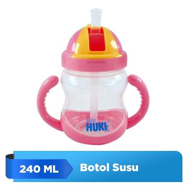 Huki Training Cup BPA Free - Botol + Sedotan [240 mL]