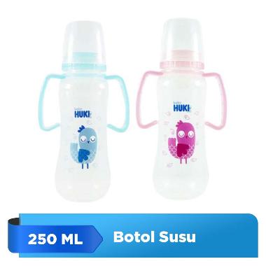 Huki Botol Susu BPA Free Dot Spout + Handle - Random [250 mL]