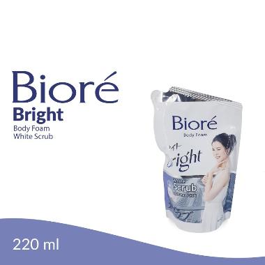 Promo Harga BIORE Body Foam Bright White Scrub 220 ml - Blibli