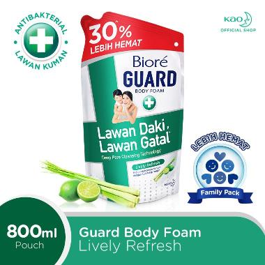 Promo Harga Biore Guard Body Foam Lively Refresh 800 ml - Blibli