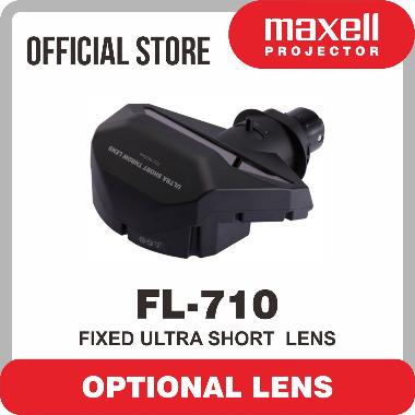 Maxell Lensa Projector FL-710 Lensa Proyektor Lcd Infocus Fixed Ultra Short Lens HItam
