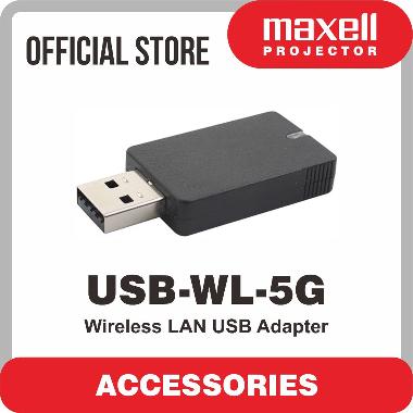 Maxell WL-5G Proyektor LCD Infocus Wireless Lan USB Adapter Hitam
