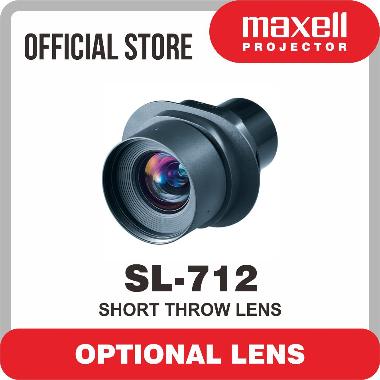 Maxell Lensa Projector SL-712 Lensa Proyektor Lcd Infocus Short Throw Lens Hitam