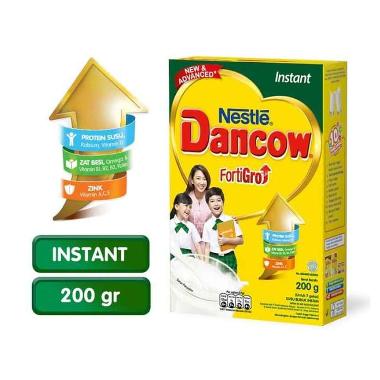 Promo Harga Dancow FortiGro Susu Bubuk Instant 200 gr - Blibli