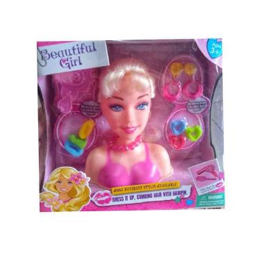 Elenesia Toys Kepala Boneka Barbie Hairpin Set Boneka