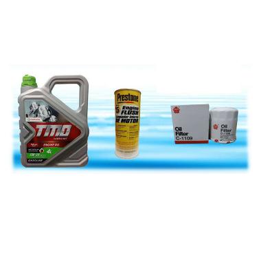 Paket Ganti Oli TOYOTA COROLLA & TOYOTA SOLUNA & TOYOTA STARLET - TMO 5W-30 API SN 4 Liter & Flush &