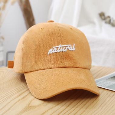 Baseball cap : NATURAL - Topi Baseball Topi Golf Topi Pria Topi Wanita One Size ORANGE