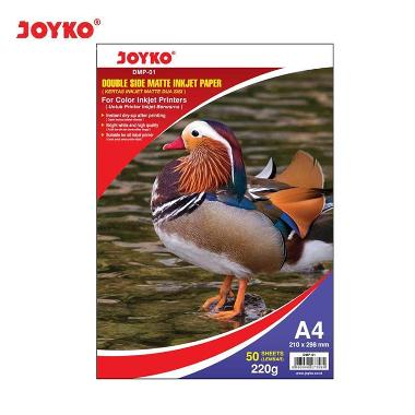 Joyko DMP-01 Double Side Matte Inkjet Paper Kertas Foto [2 Sisi/ A4/ 50 Sheets] White