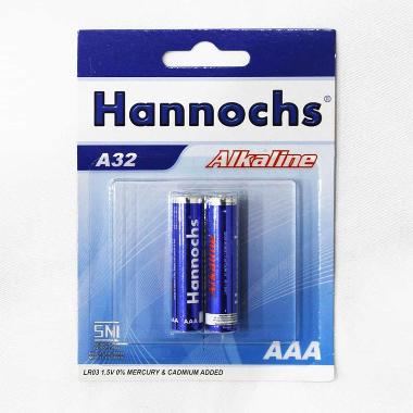 Hannochs Alkaline AAA/A3 Baterai [2 pcs] baterai