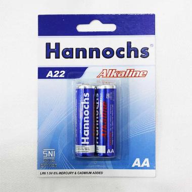 Hannochs Alkaline AA/A2 Baterai [2 pcs] baterai