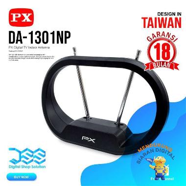 Promo Antena TV Digital Analog Indoor Outdoor Booster+Kabel 12M PX HDA