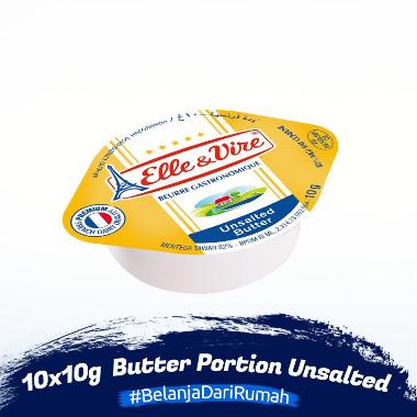 Promo Elle & Vire Butter Portion Microcups Salted [10 pcs x 10 gr ...