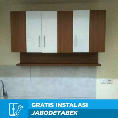 RAK PIRING DAPUR LEMARI GANTUNG KITCHENSET ATAS 3 PINTU Multicolor