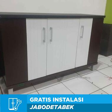 MEJA KOMPOR RAK PIRING DAPUR KITCHENSET BAWAH 3 PINTU Multicolor