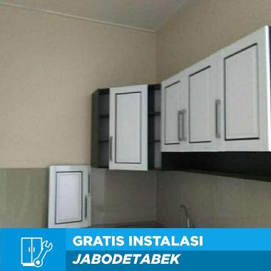 Pabrik Furniture L Sucitra Bumbu Kitchen Set Atas [4 Pintu/ 195 x 77 cm] Multicolor