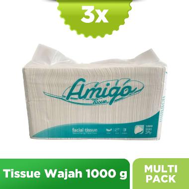 Amigo Facial Tissue Wajah 1000 gr [3 Pcs]