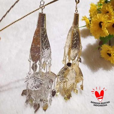 Jurai Lonceng Kantil Adat Aceh Aksesories Pengantin Wanita Cantik gold