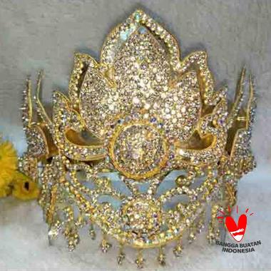 Mahkota Siger Sunda Kamboja Set Aksesories Sanggul Pengantin Wanita gold dan silver