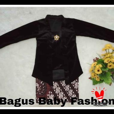 Kebaya Bludru Kutu Baru Anak Kostum Baju Kartinian 18 bulan hitam